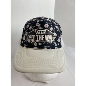 Vans Off The Wall Tropical Flowers Floral Mesh Rope Snapback Trucker Hat Cap